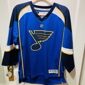 Reebok Authentic St. Louis Blues Home Jersey (Blue) - Size Youth L/XL